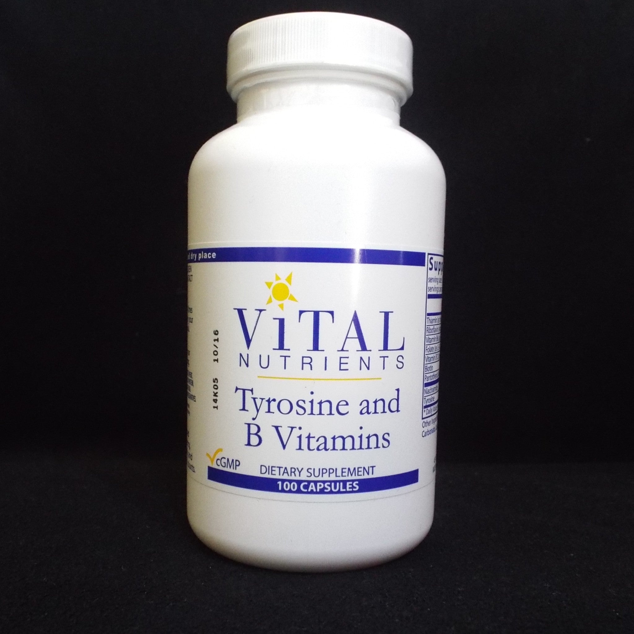 Vital Nutrients Tyrosine with B vitamins
